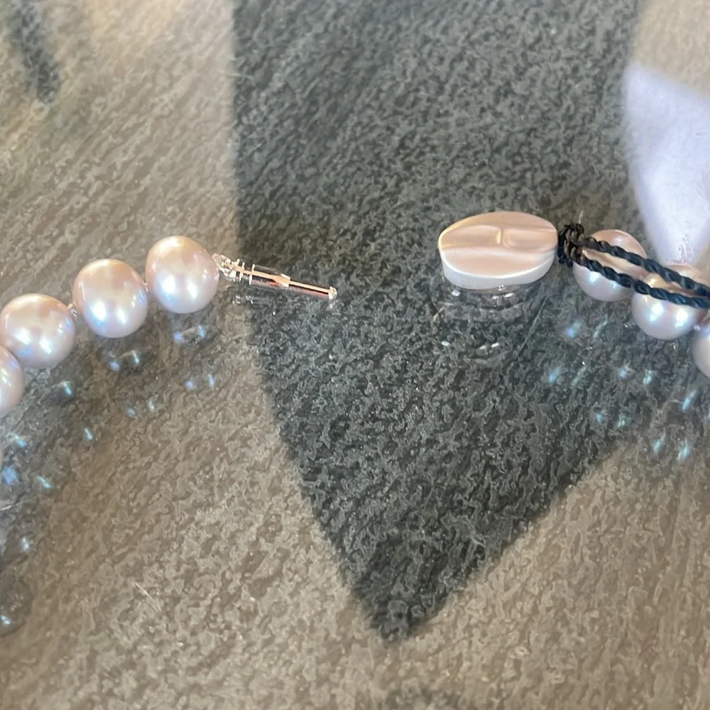 Honora freshwater light Grey Pearl Necklace - Picture 5 of 10